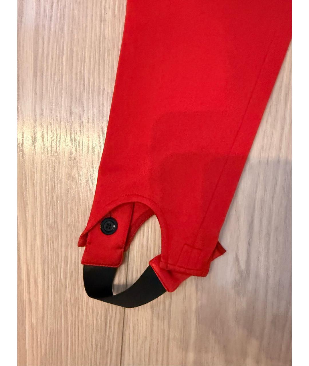 GUCCI Красные полиамидовые леггинсы и велосипедки, фото 4