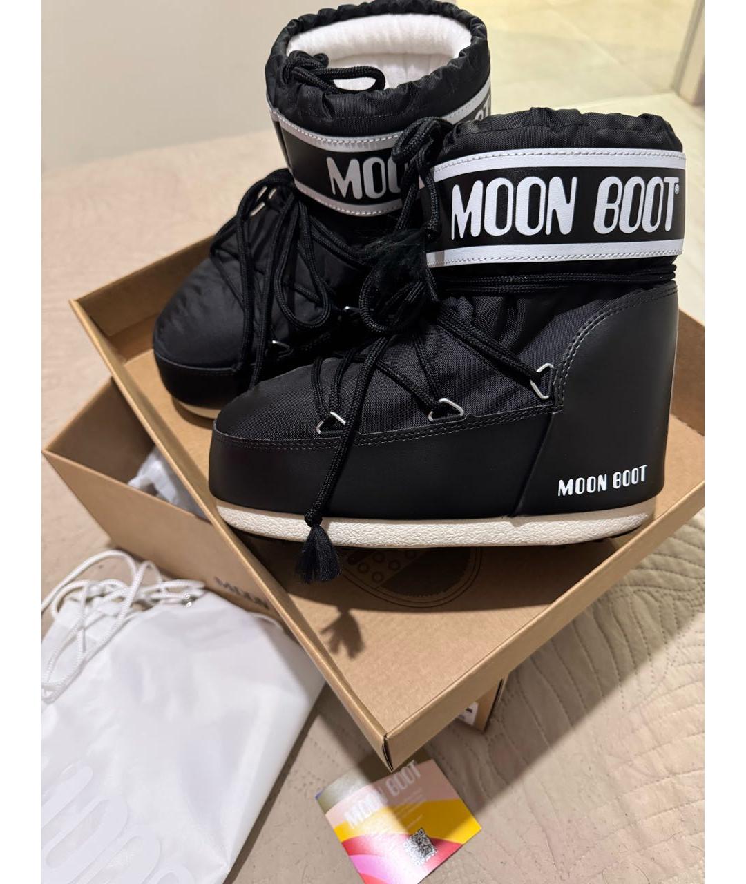 MOON BOOT Черные ботинки, фото 4