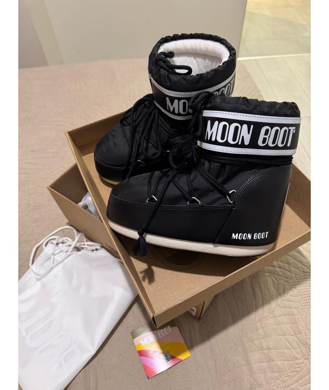 MOON BOOT Черные ботинки, фото 2