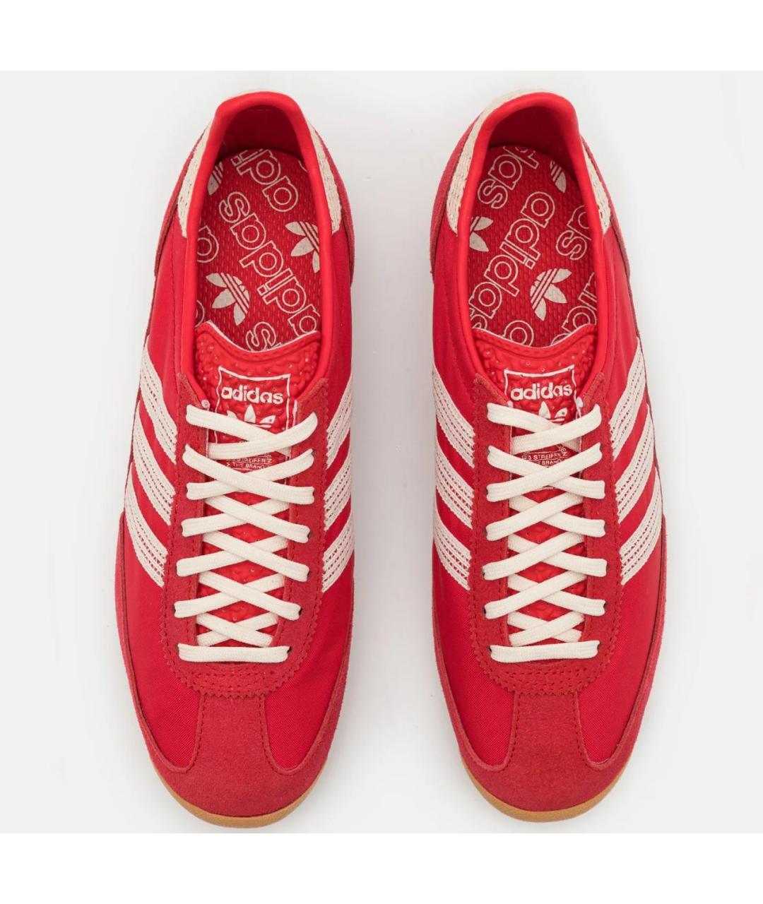 ADIDAS Красные текстильные кеды, фото 2