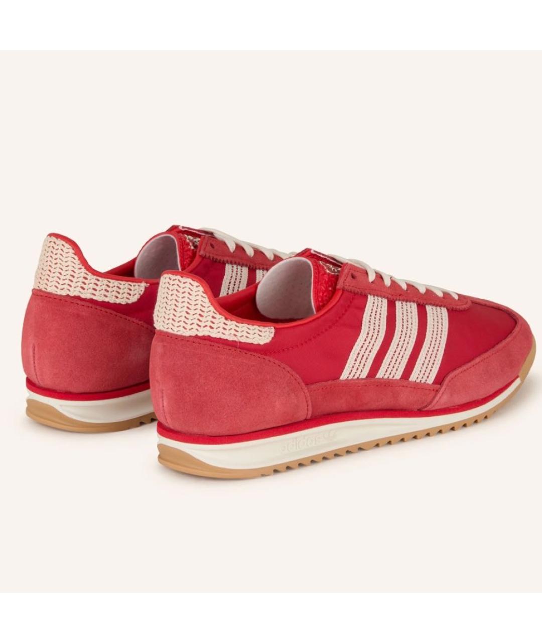 ADIDAS Красные текстильные кеды, фото 4