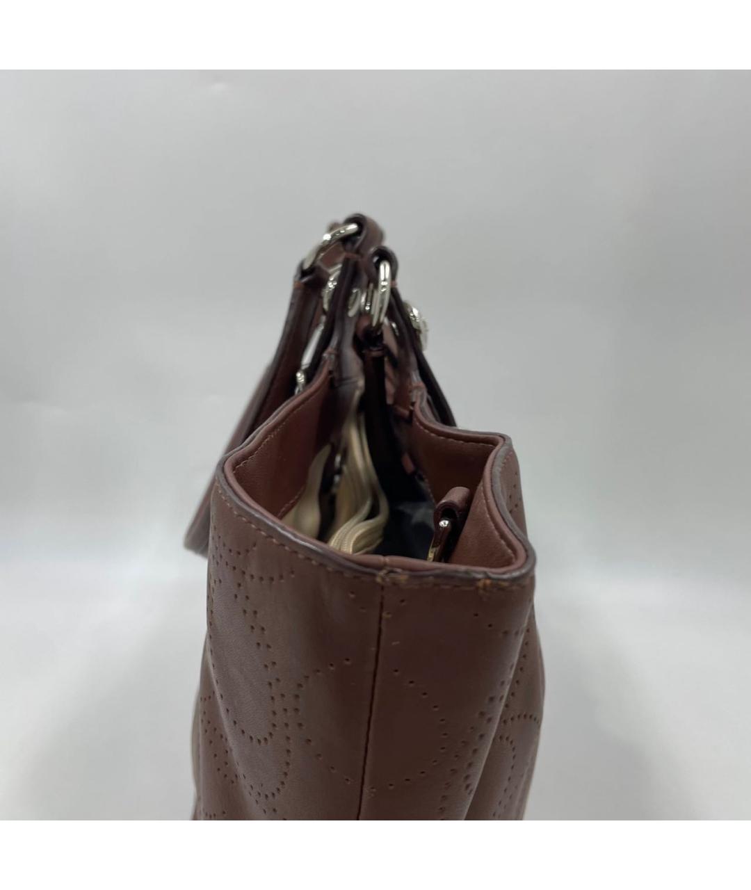 COACH Коричневая кожаная сумка тоут, фото 3