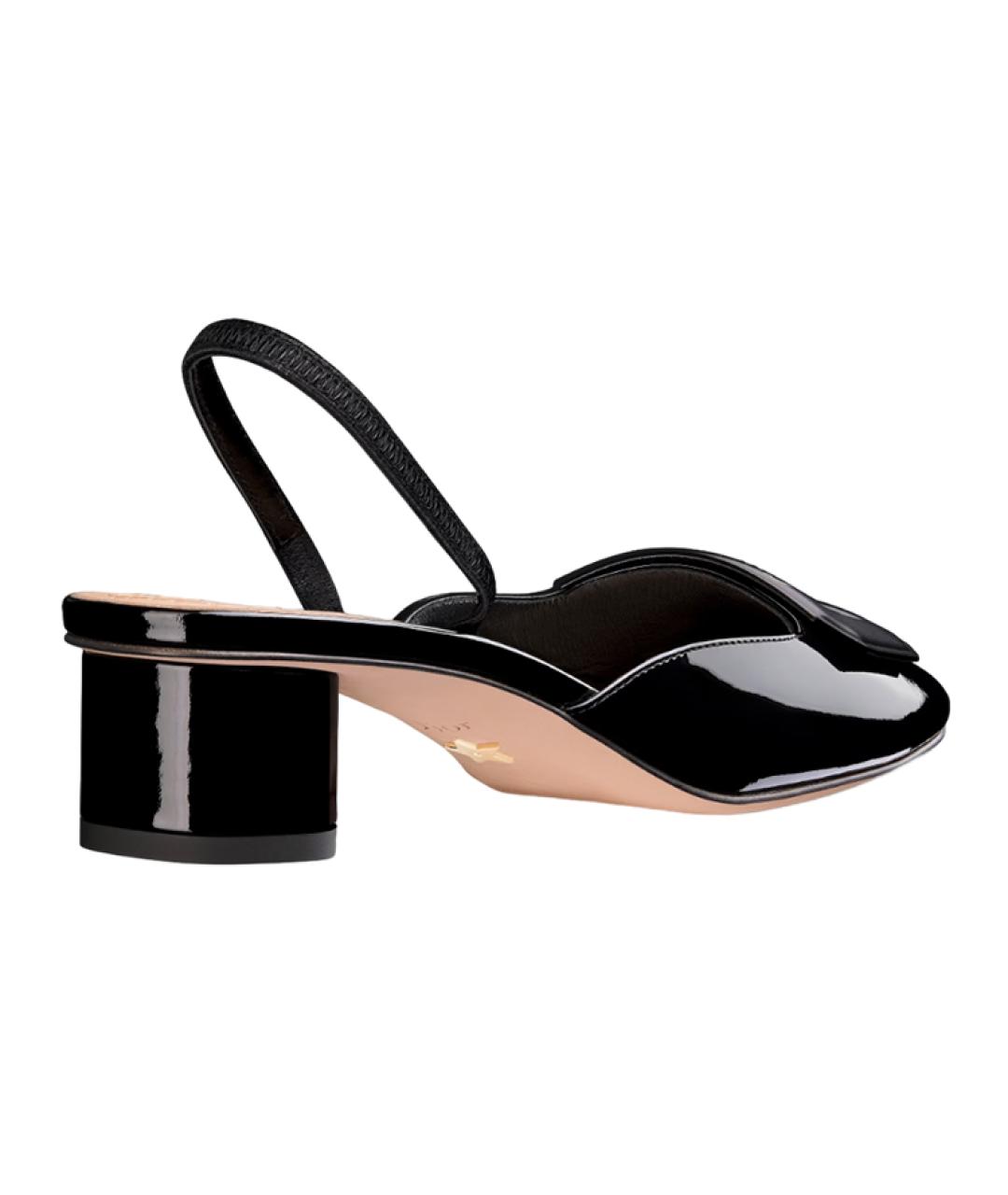 CHRISTIAN DIOR Черные туфли из лакированной кожи, фото 5