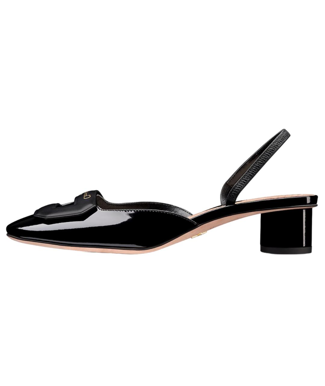 CHRISTIAN DIOR Черные туфли из лакированной кожи, фото 2