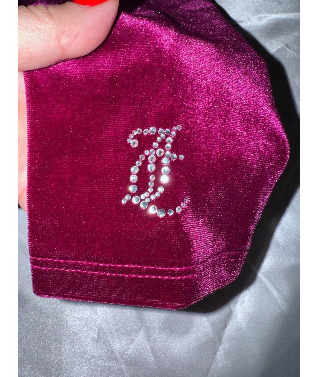 JUICY COUTURE Бордовое полиэстеровое вечернее платье, фото 6