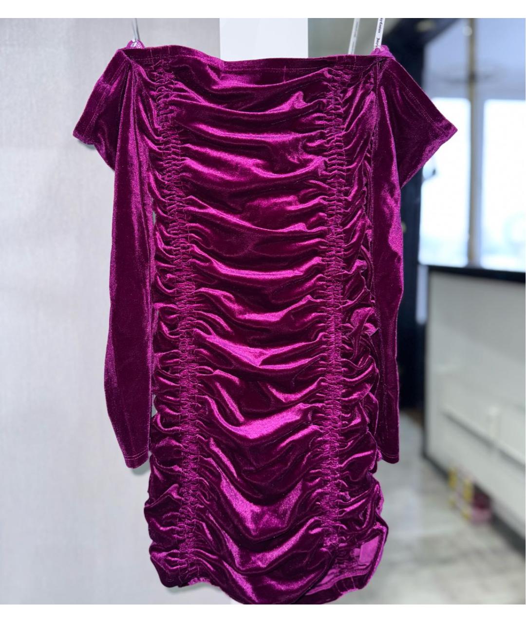 JUICY COUTURE Бордовое полиэстеровое вечернее платье, фото 3