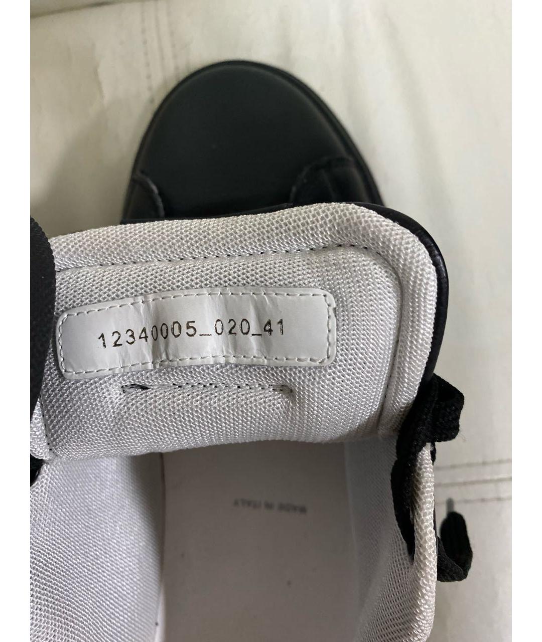 BOGNER Черные кожаные низкие кроссовки / кеды, фото 6