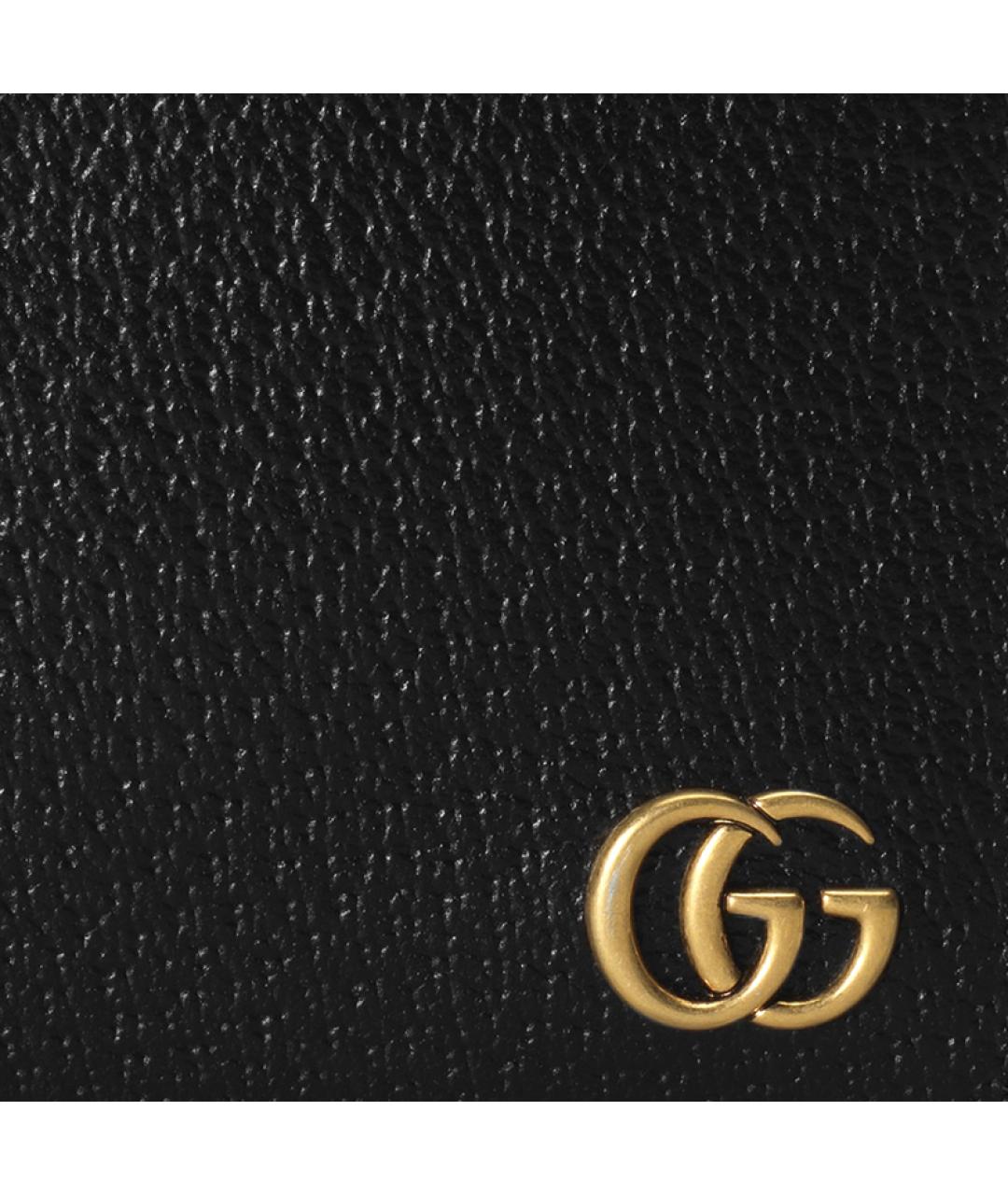 GUCCI Черный кожаный кошелек, фото 5