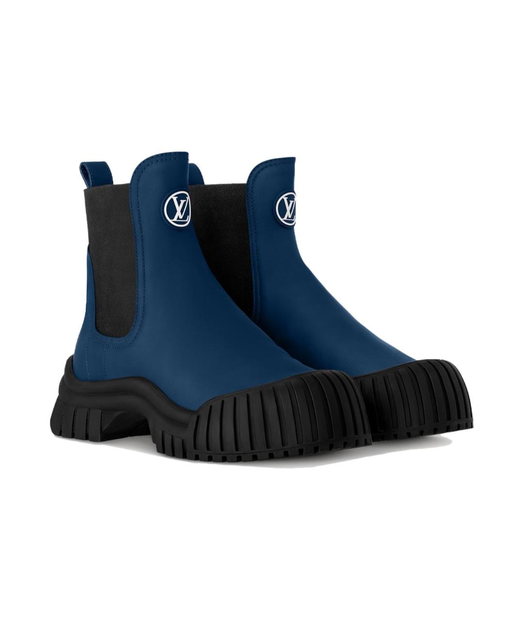 LOUIS VUITTON Синие ботинки, фото 3