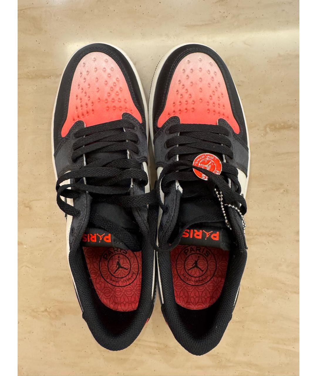 JORDAN Белые кожаные низкие кроссовки / кеды, фото 3