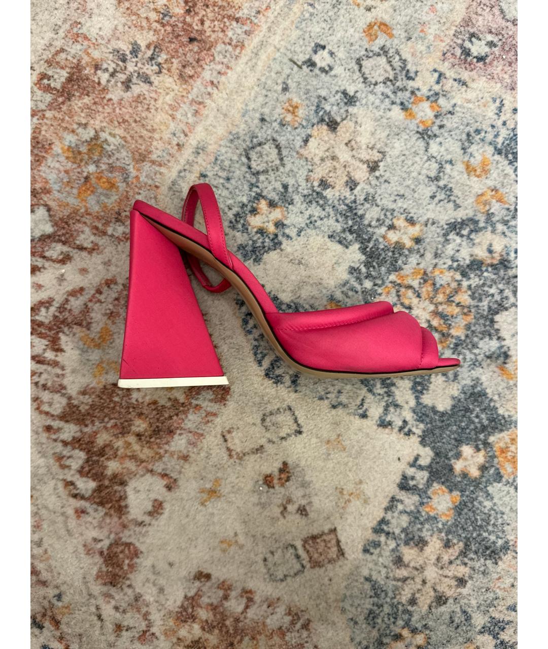 THE ATTICO Розовые босоножки, фото 6