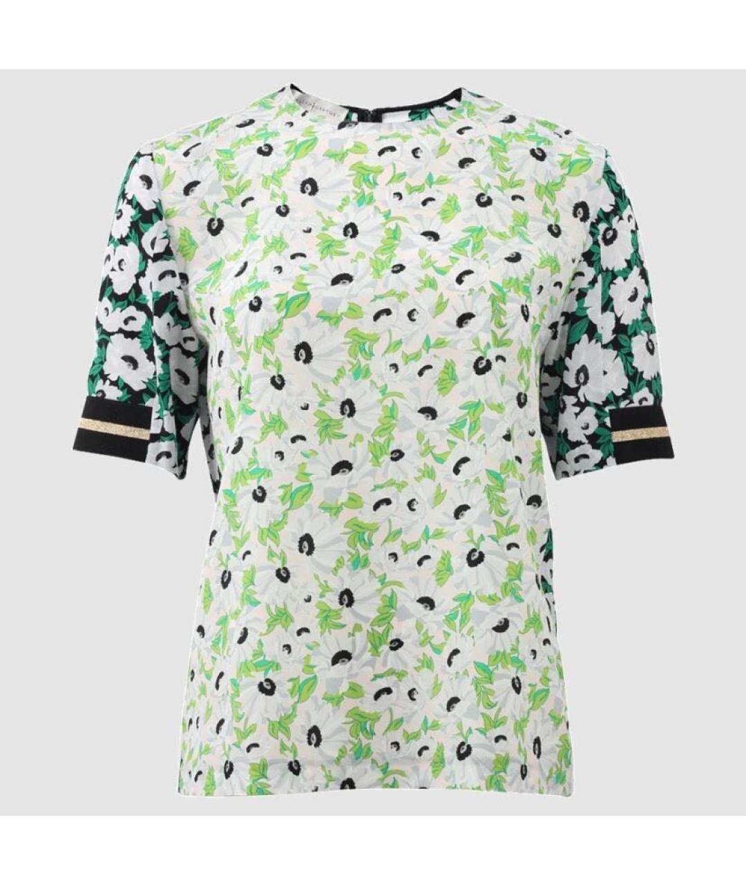 STELLA MCCARTNEY Зеленая шелковая блузы, фото 9