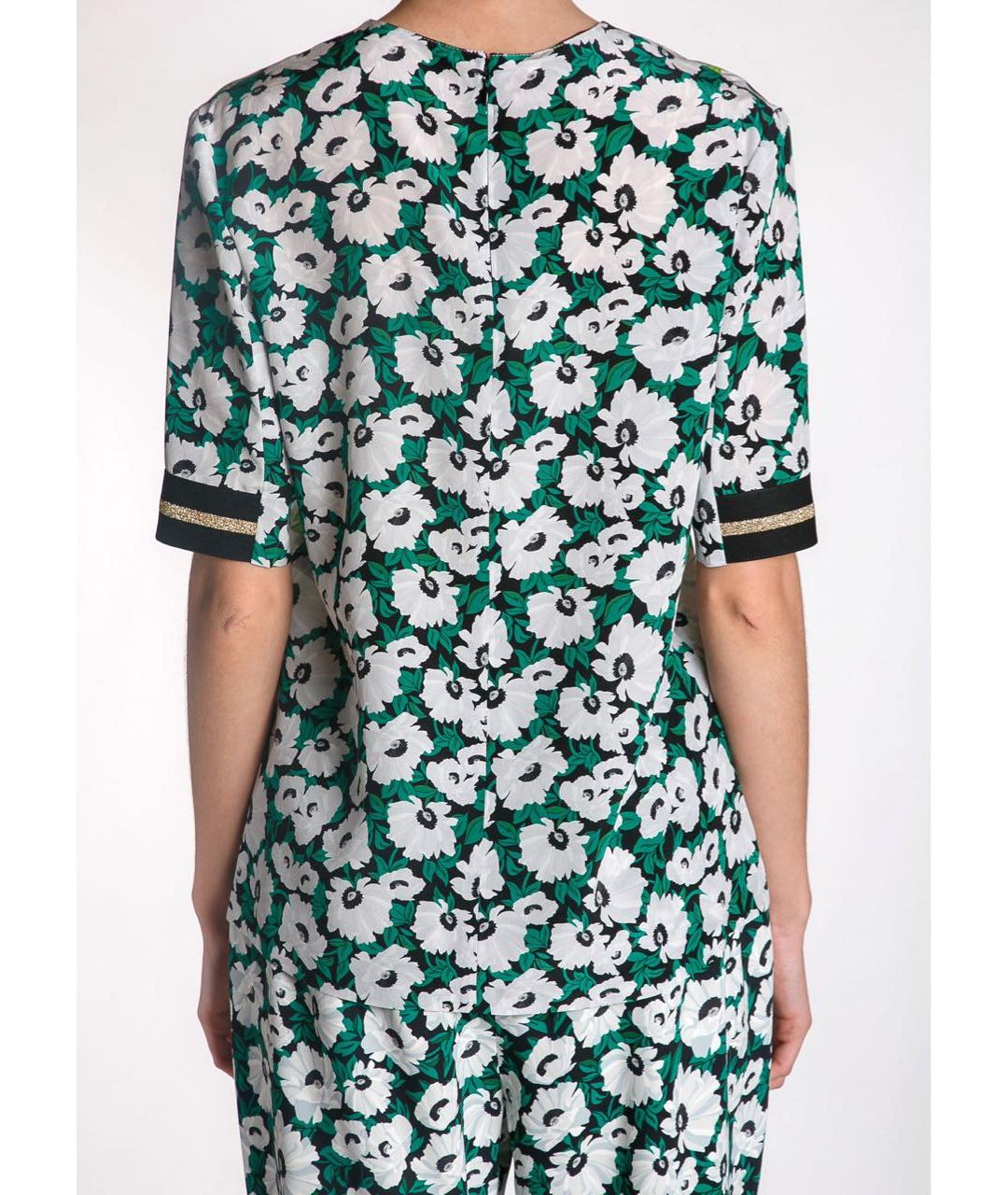 STELLA MCCARTNEY Зеленая шелковая блузы, фото 5