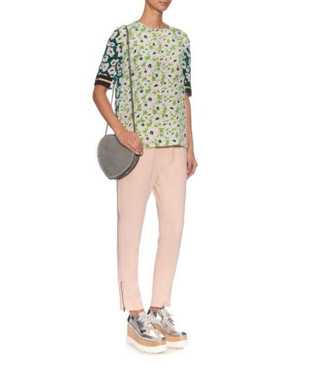 STELLA MCCARTNEY Зеленая шелковая блузы, фото 2