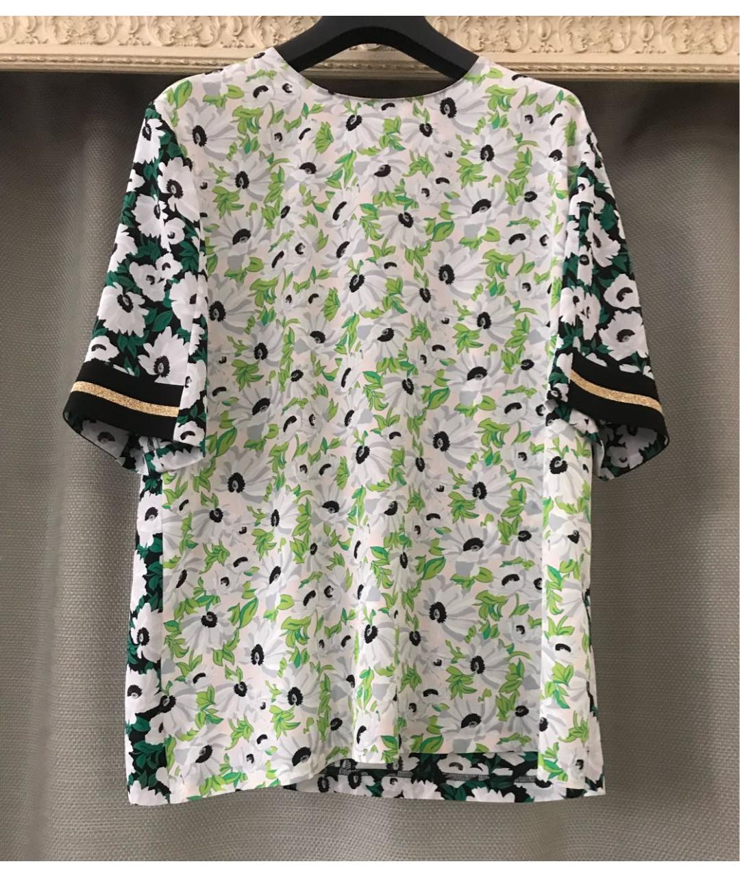 STELLA MCCARTNEY Зеленая шелковая блузы, фото 6