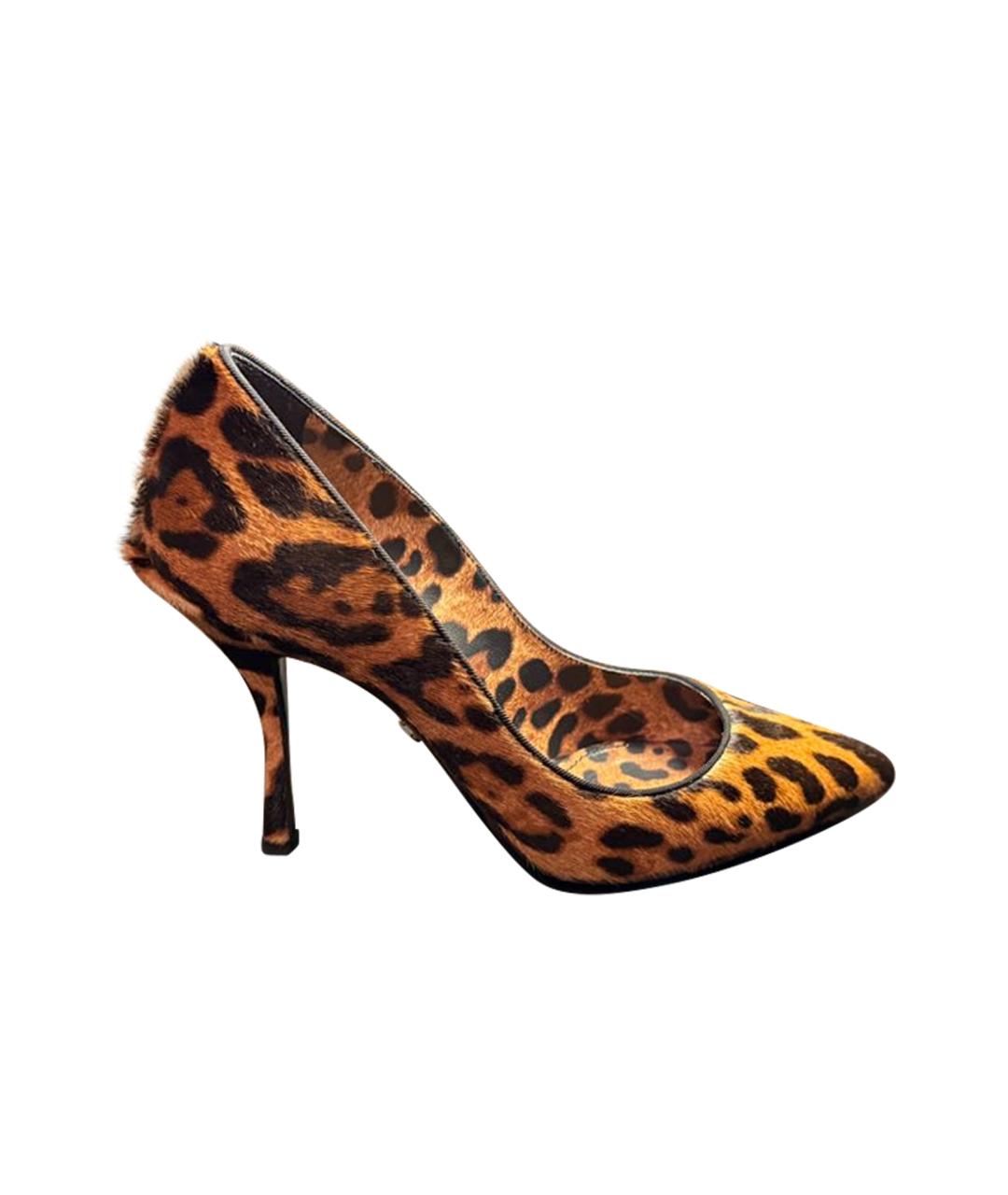 DOLCE&GABBANA Коричневые туфли, фото 1