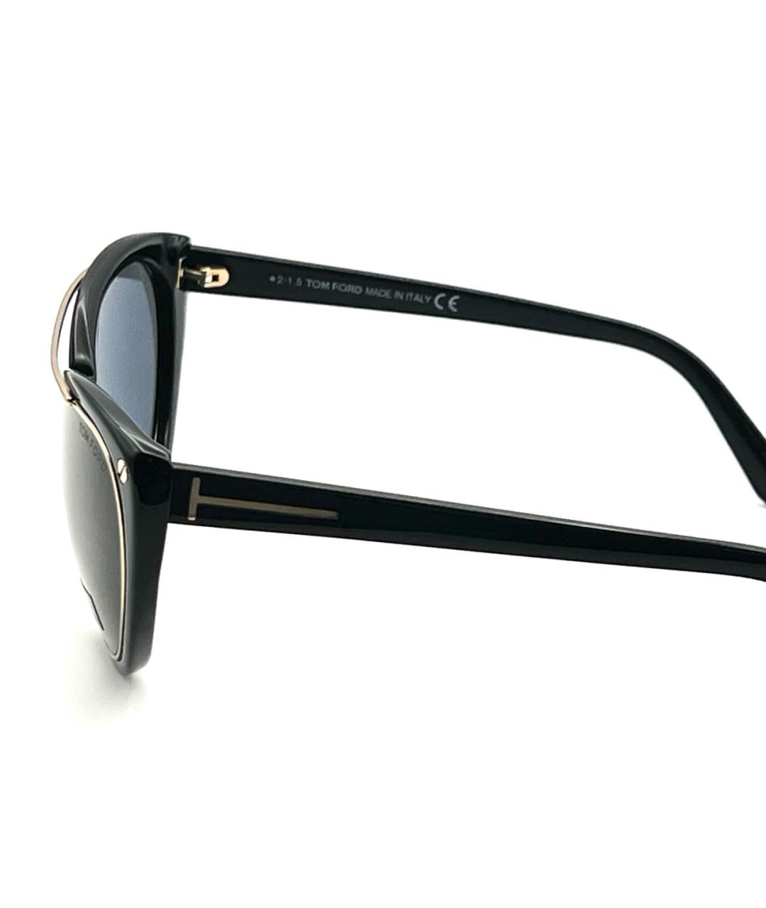 TOM FORD Черные пластиковые солнцезащитные очки, фото 6