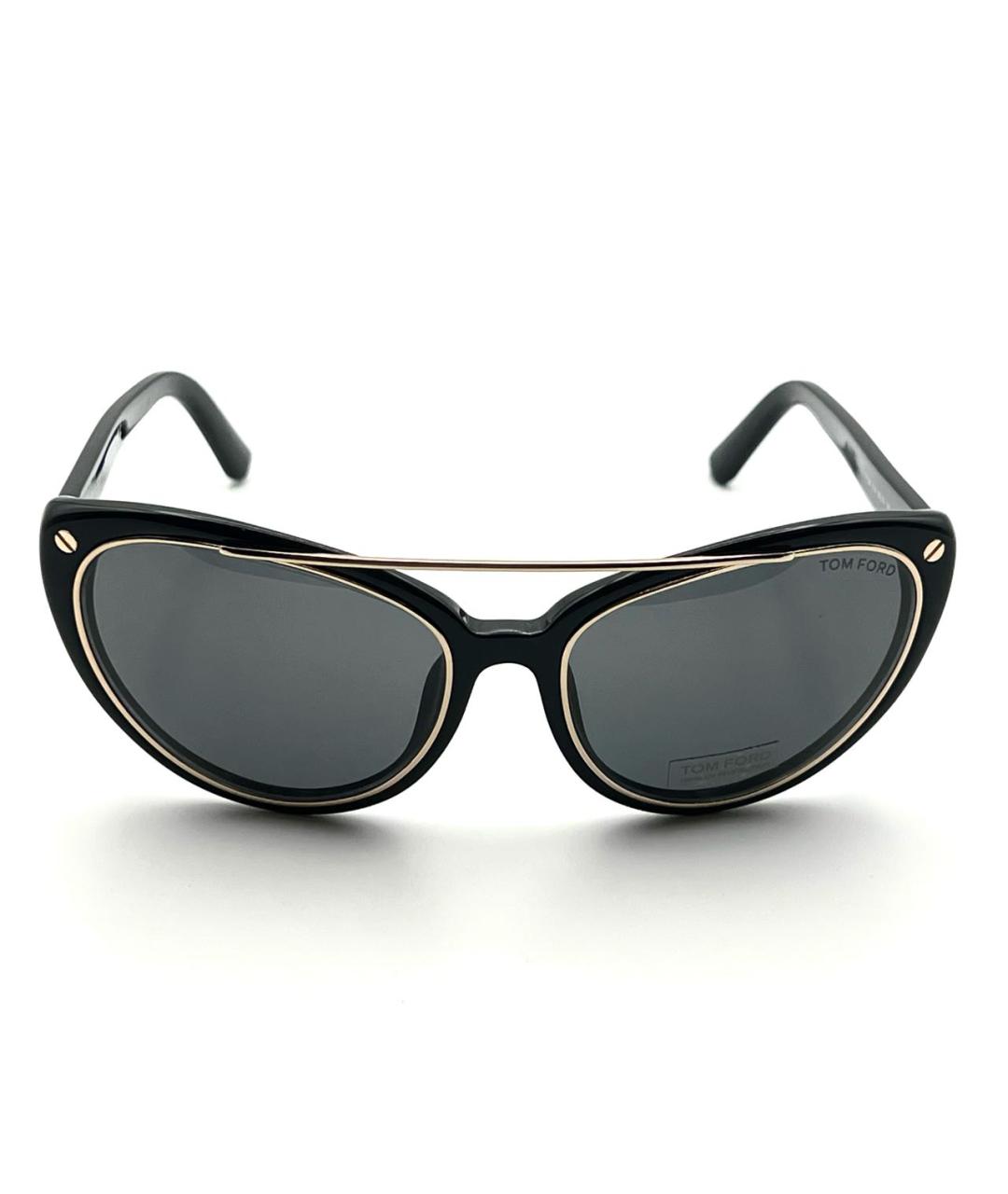 TOM FORD Черные пластиковые солнцезащитные очки, фото 3