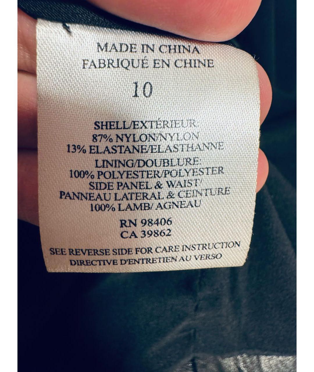 THEORY Черное кожаное коктейльное платье, фото 5