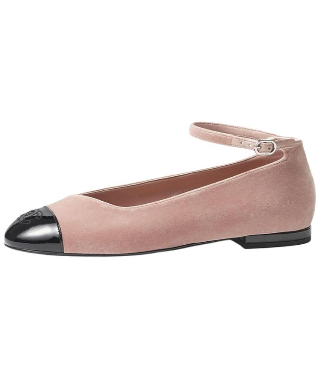CHANEL Розовые кожаные туфли, фото 5