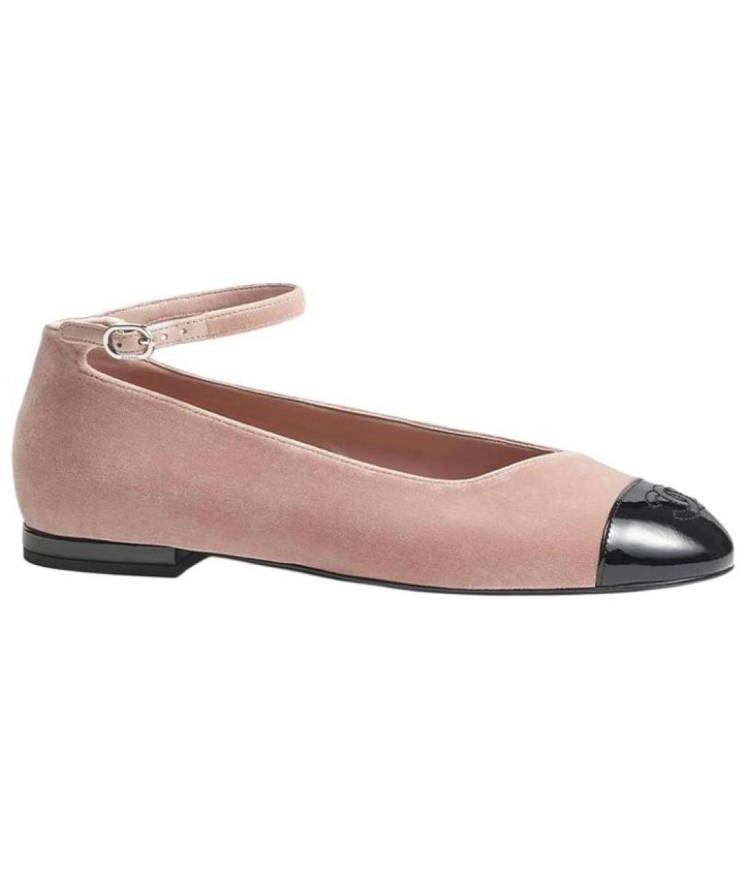 CHANEL Розовые кожаные туфли, фото 1
