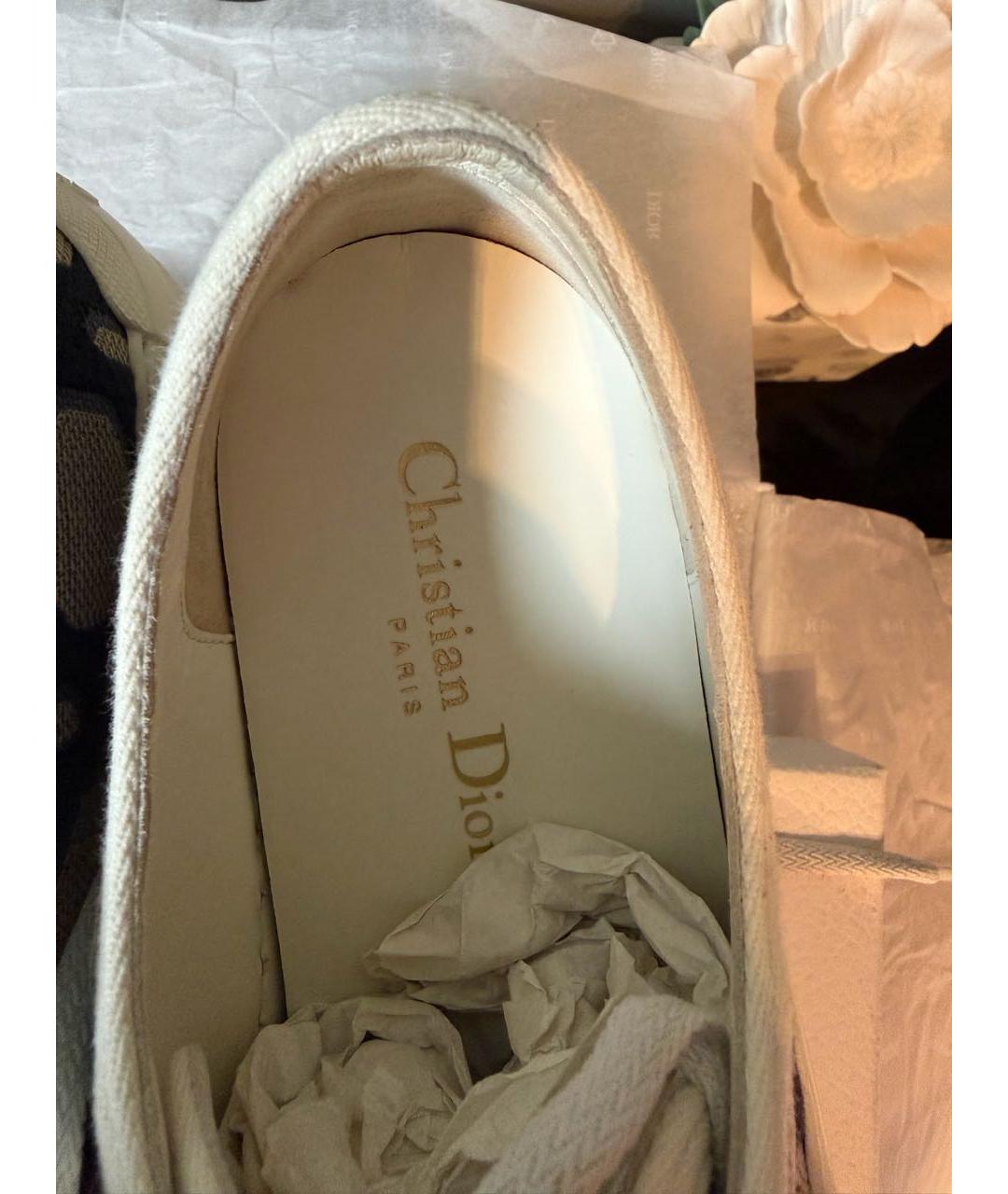 CHRISTIAN DIOR Темно-синие текстильные кеды, фото 6