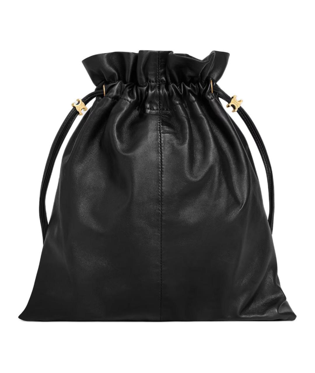 CELINE Черная кожаная сумка через плечо, фото 3