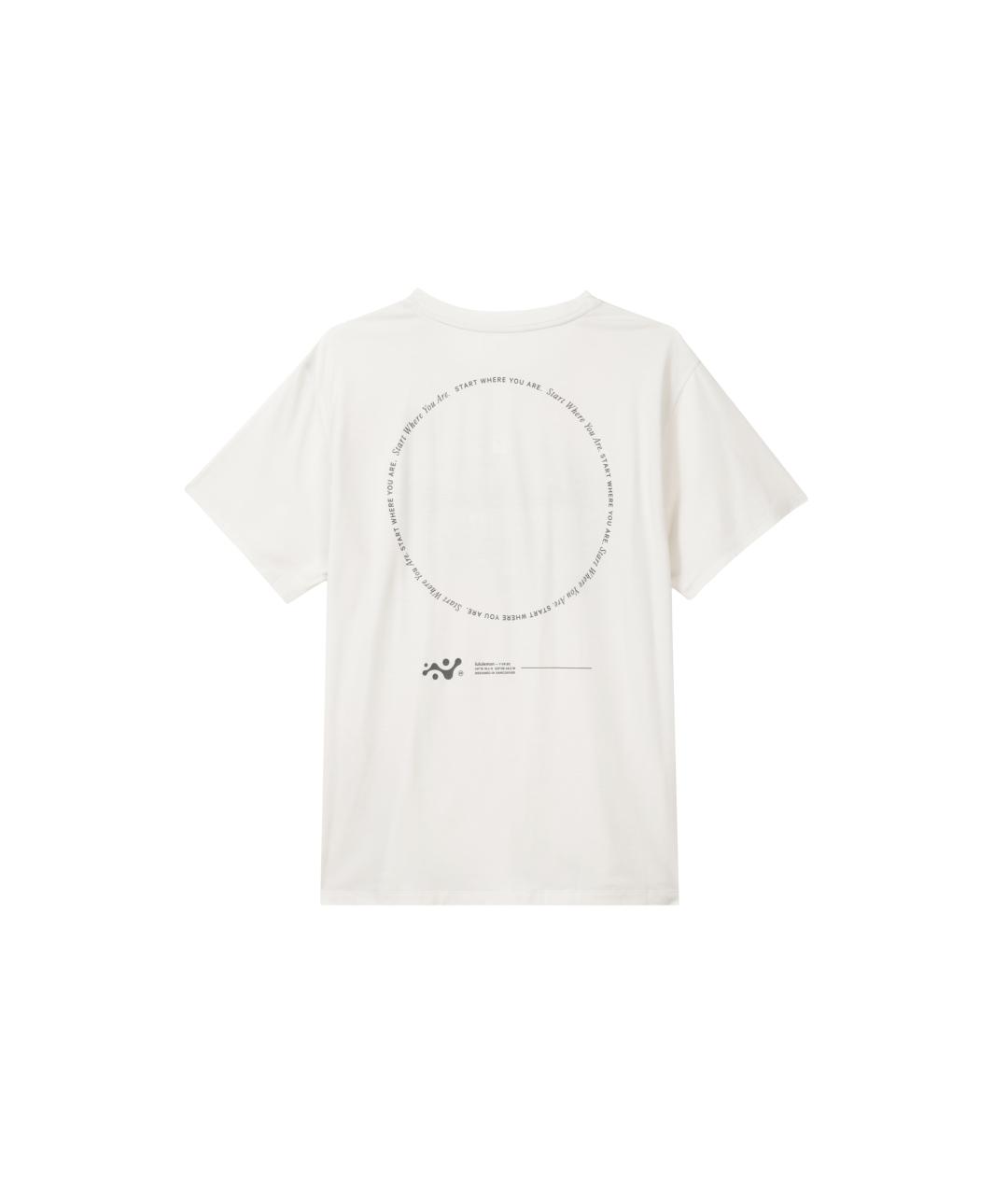 Lululemon Белая хлопковая футболка, фото 2