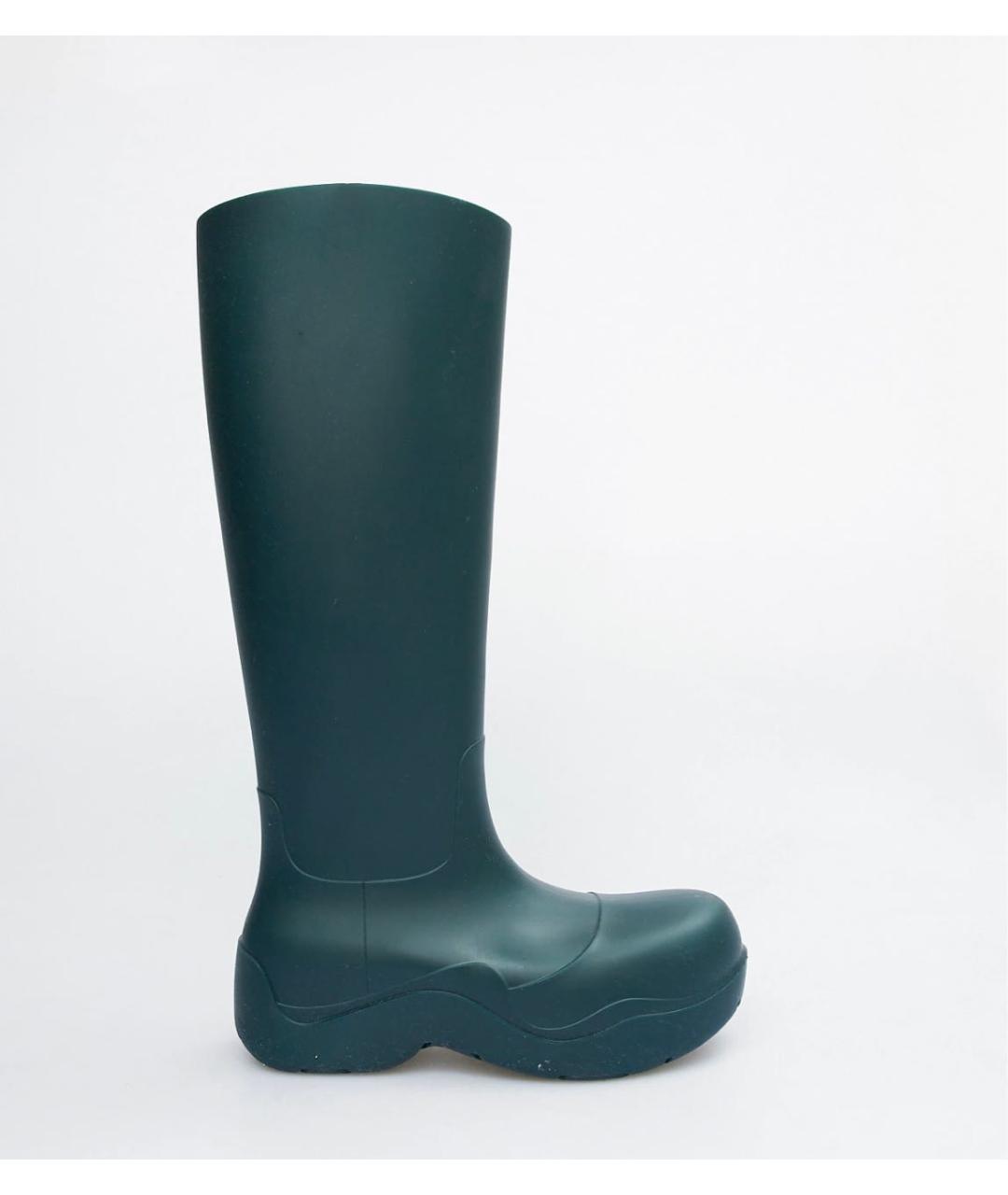 BOTTEGA VENETA Зеленые резиновые сапоги, фото 4