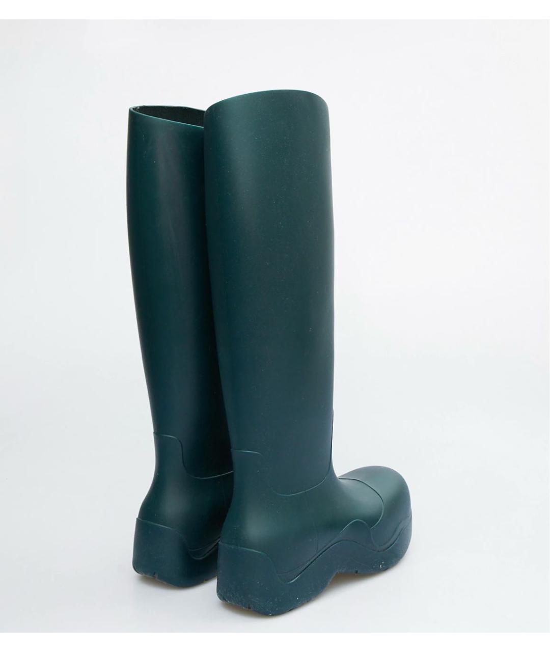 BOTTEGA VENETA Зеленые резиновые сапоги, фото 3
