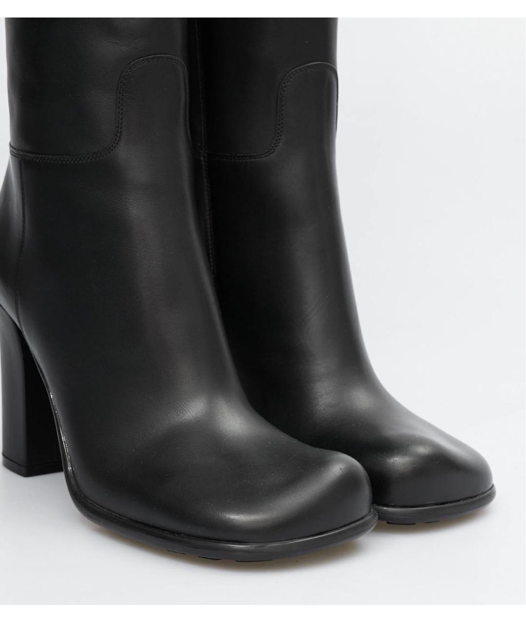BOTTEGA VENETA Черные кожаные сапоги, фото 3