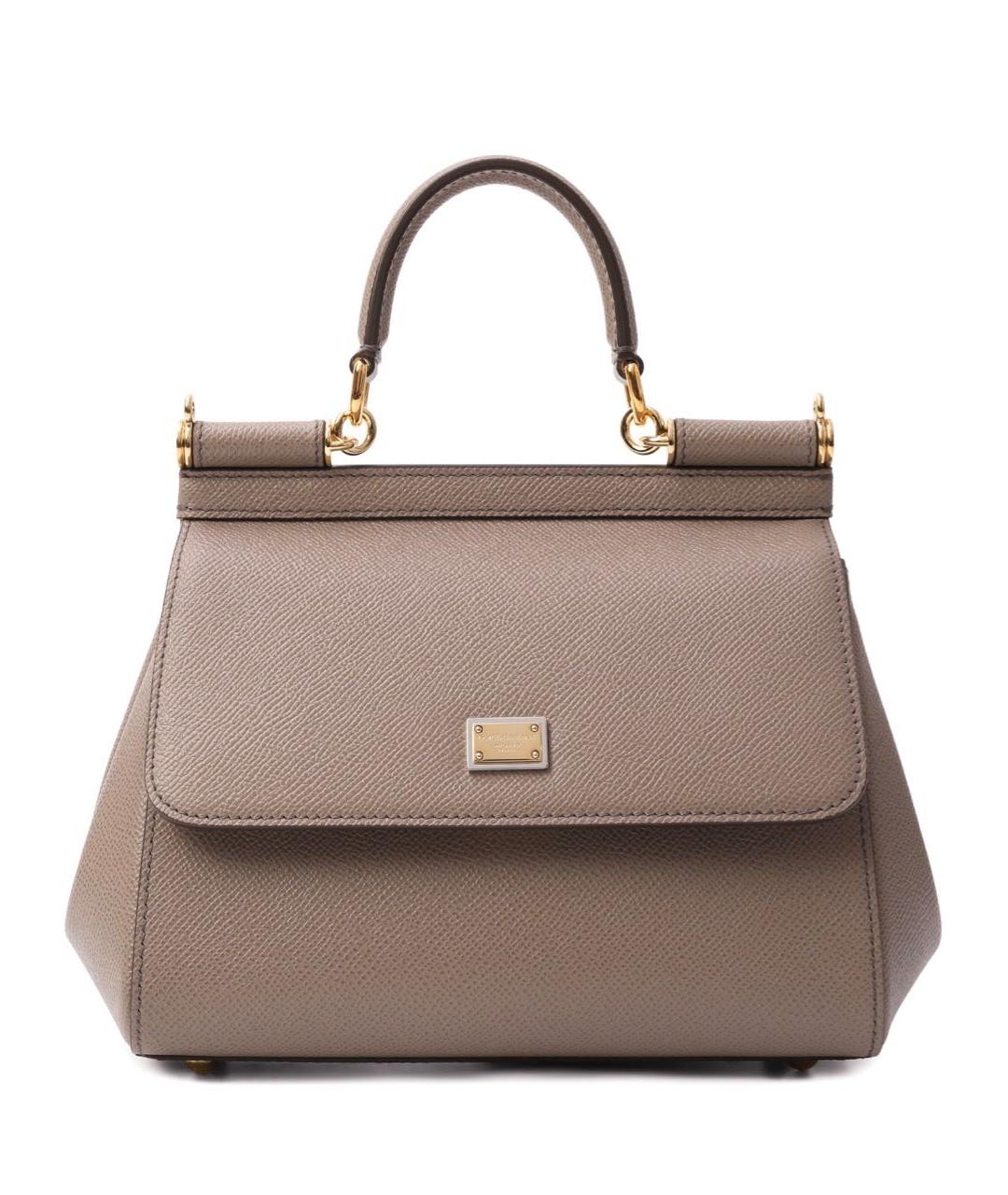 DOLCE&GABBANA Кожаная сумка с короткими ручками, фото 5