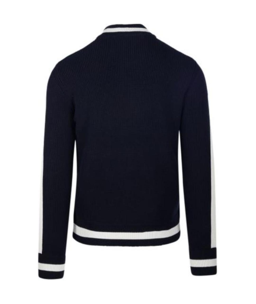 MONCLER Темно-синяя полиамидовая куртка, фото 2