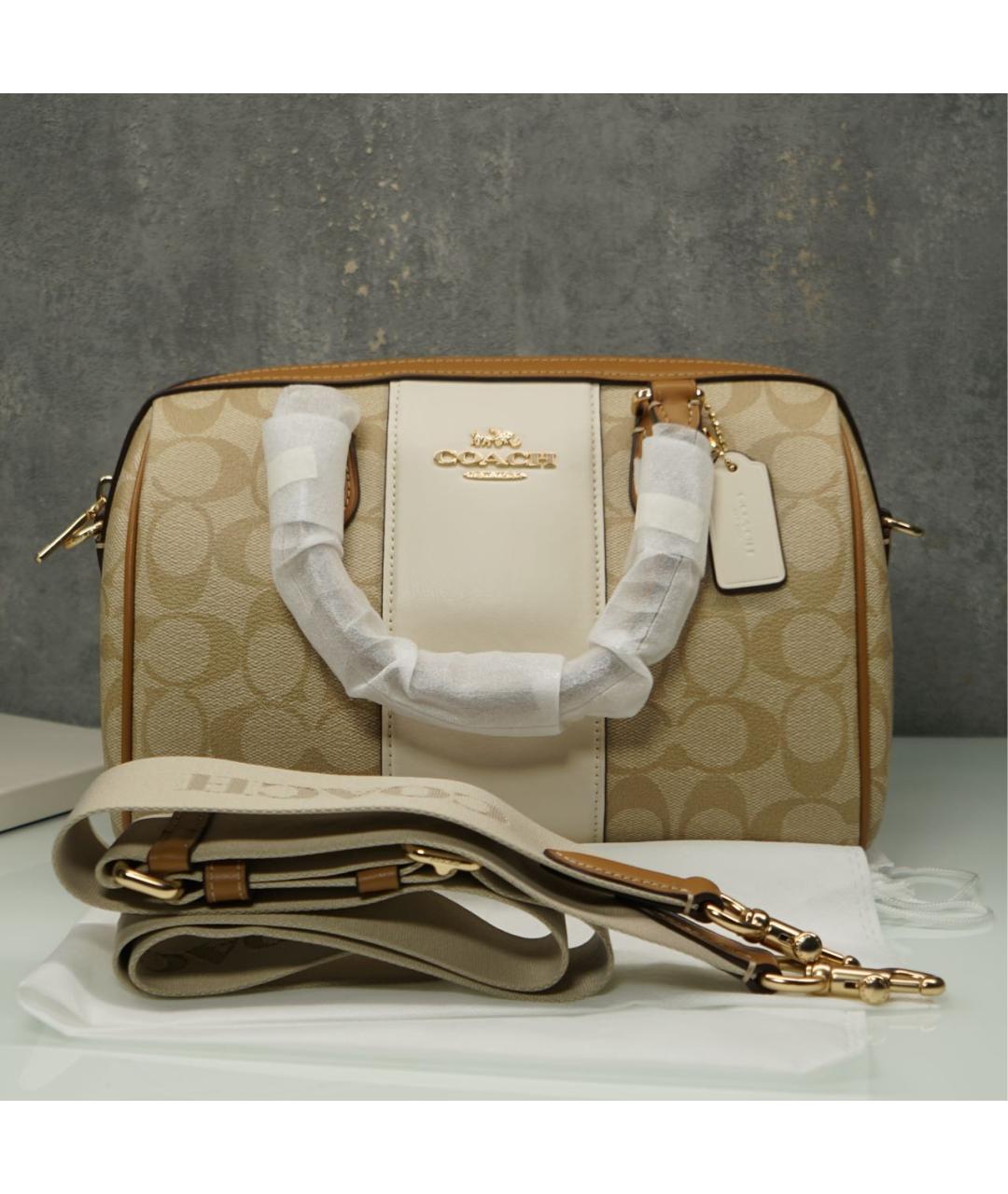 COACH Бежевая сумка через плечо, фото 2