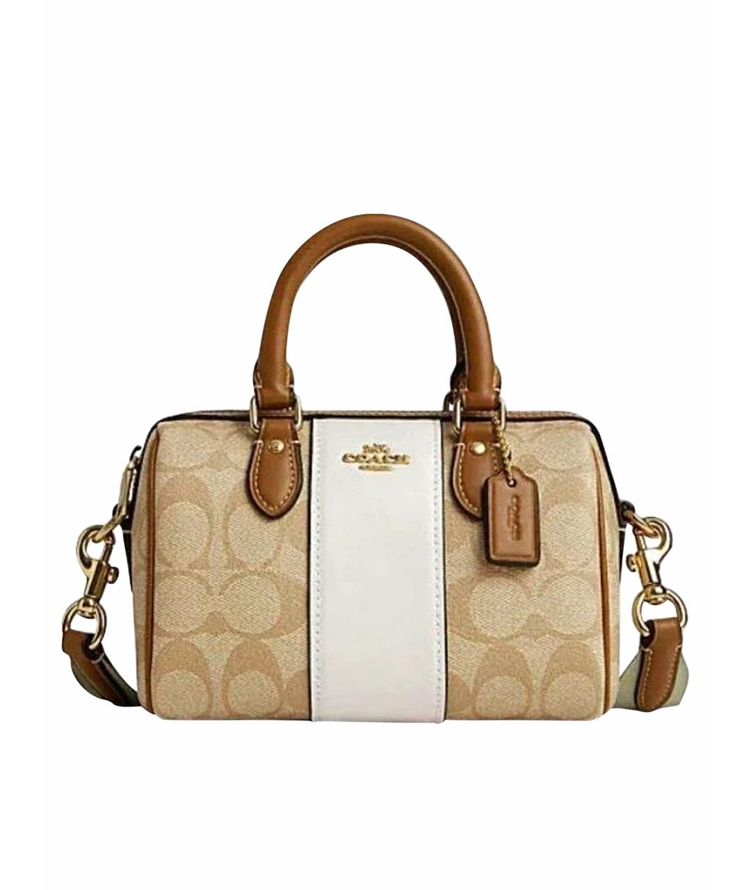 COACH Бежевая сумка через плечо, фото 1