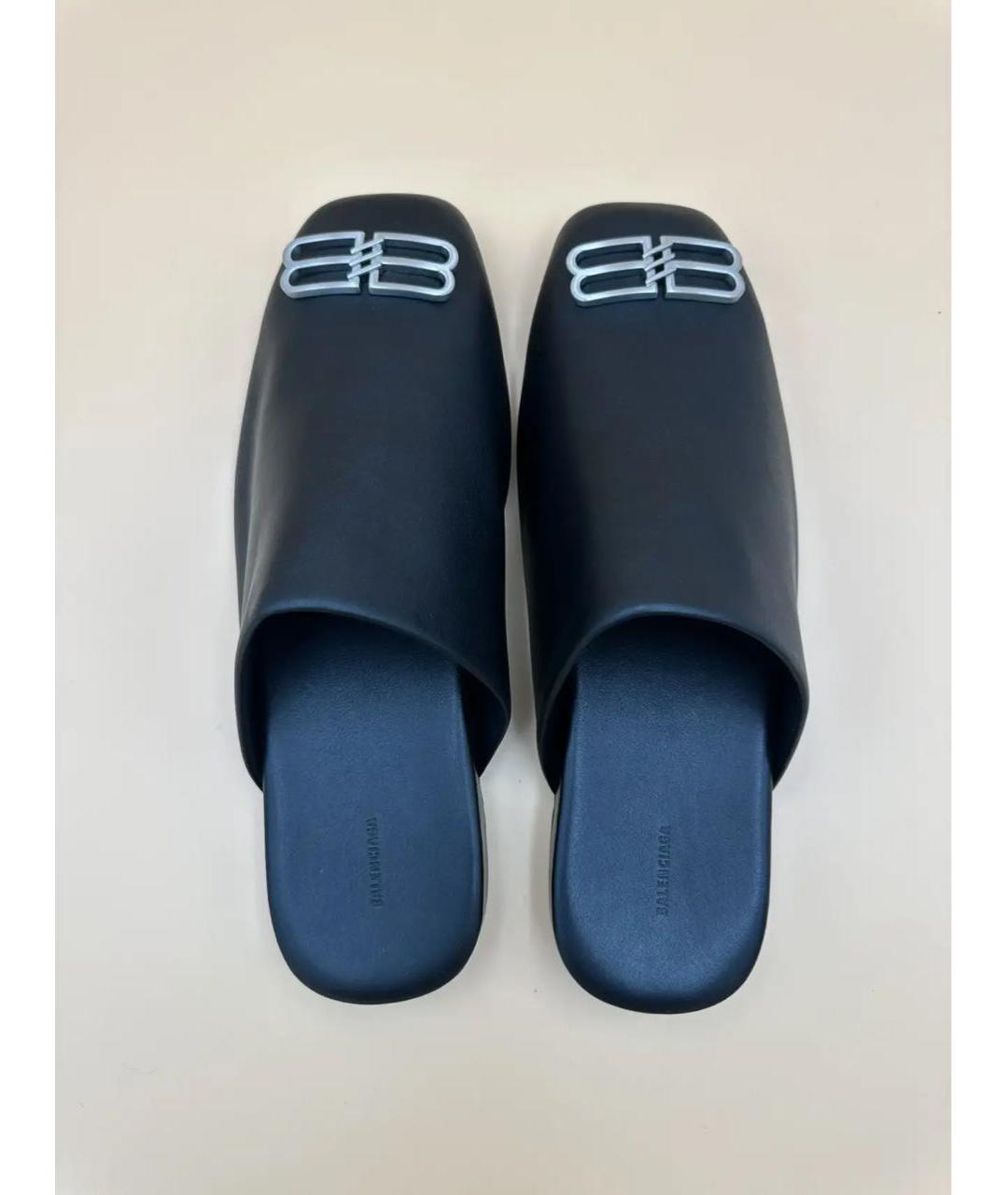 BALENCIAGA Черные кожаные сандалии, фото 3