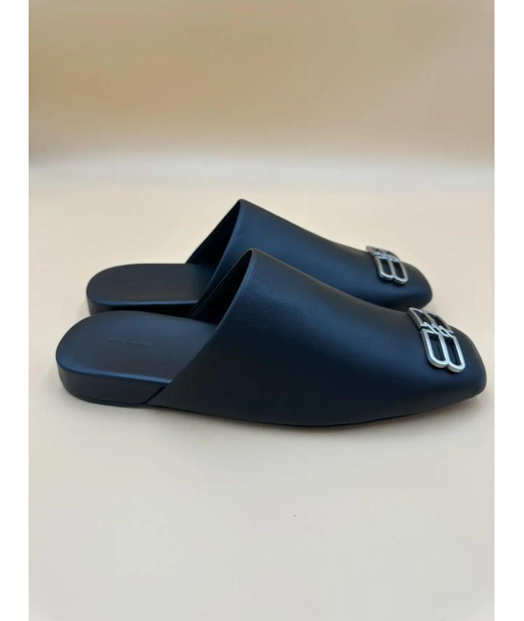 BALENCIAGA Черные кожаные сандалии, фото 6