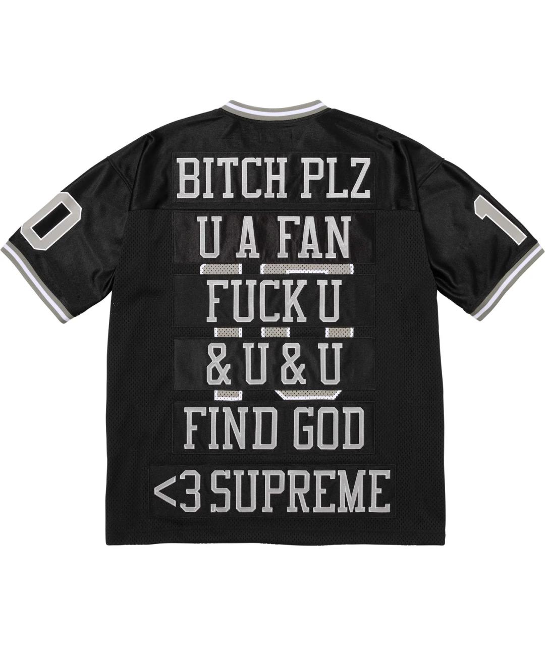 SUPREME Черная футболка, фото 2