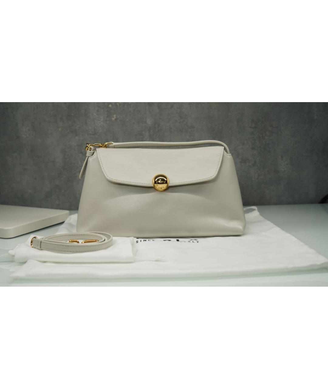 FURLA Белая кожаная сумка через плечо, фото 2