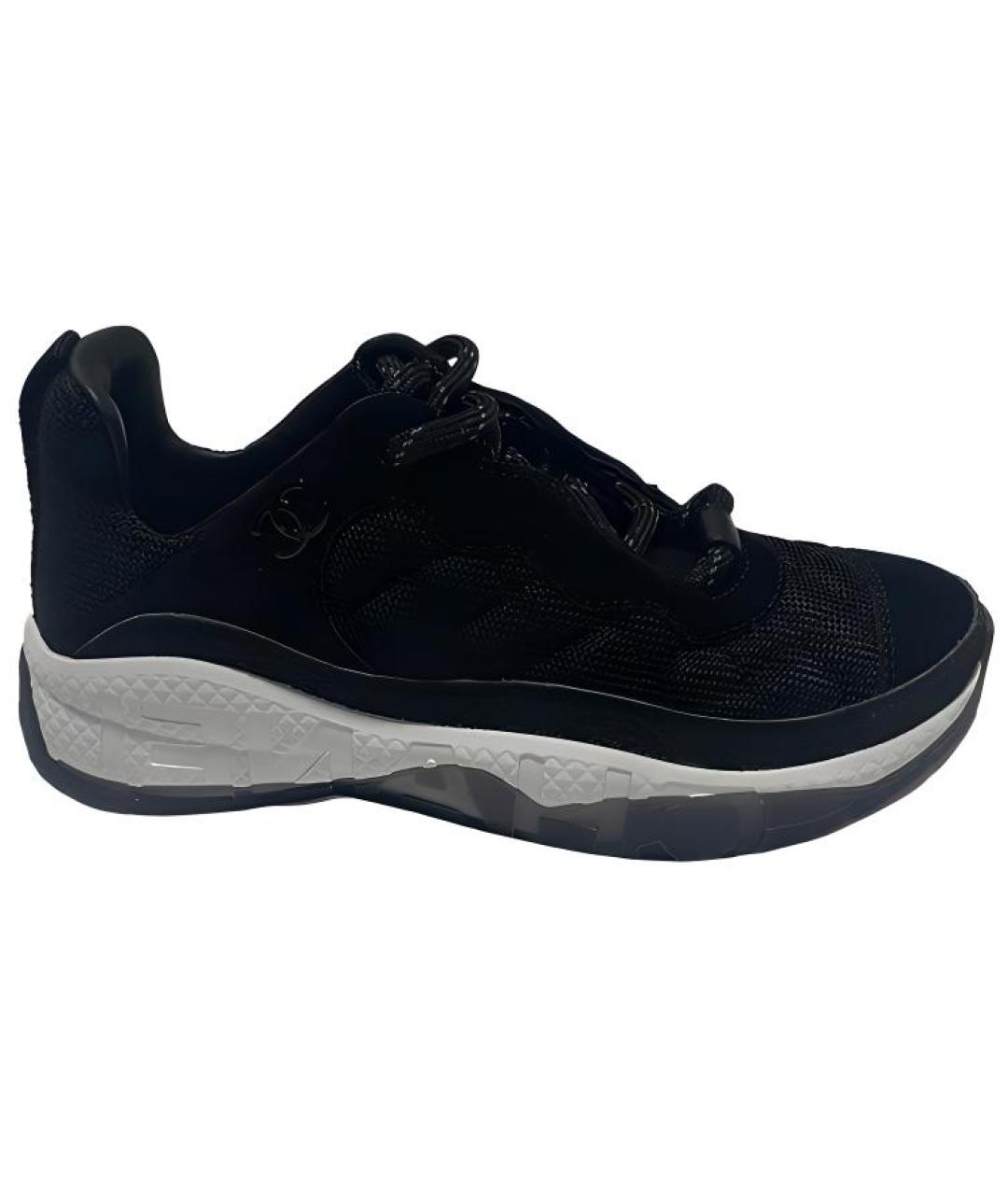 CHANEL Черные кроссовки, фото 1