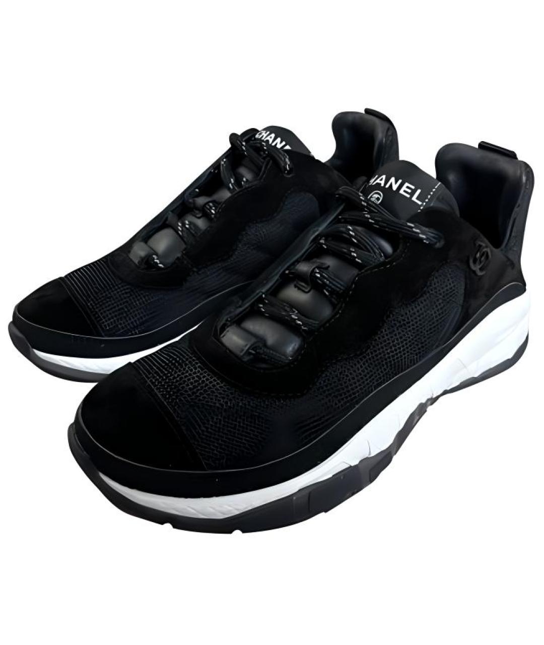 CHANEL Черные кроссовки, фото 3