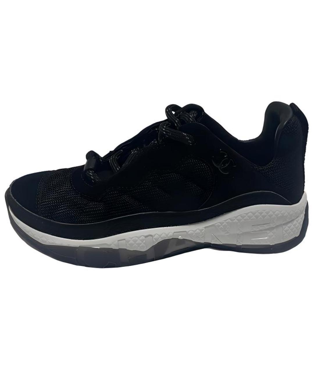 CHANEL Черные кроссовки, фото 2