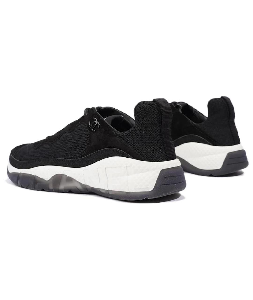 CHANEL Черные кроссовки, фото 4