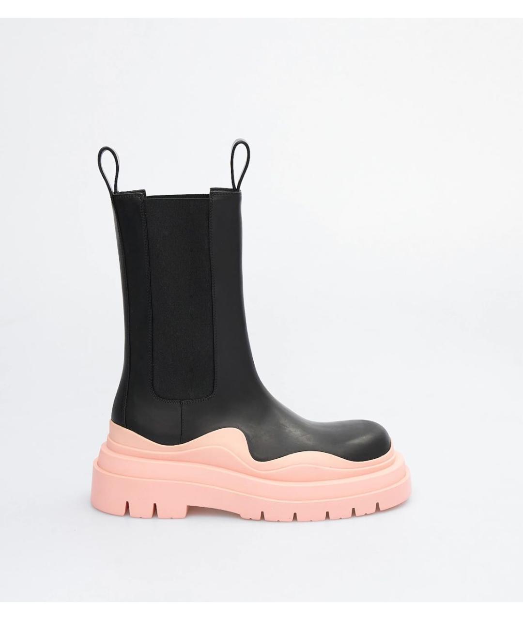 BOTTEGA VENETA Черные кожаные сапоги, фото 5