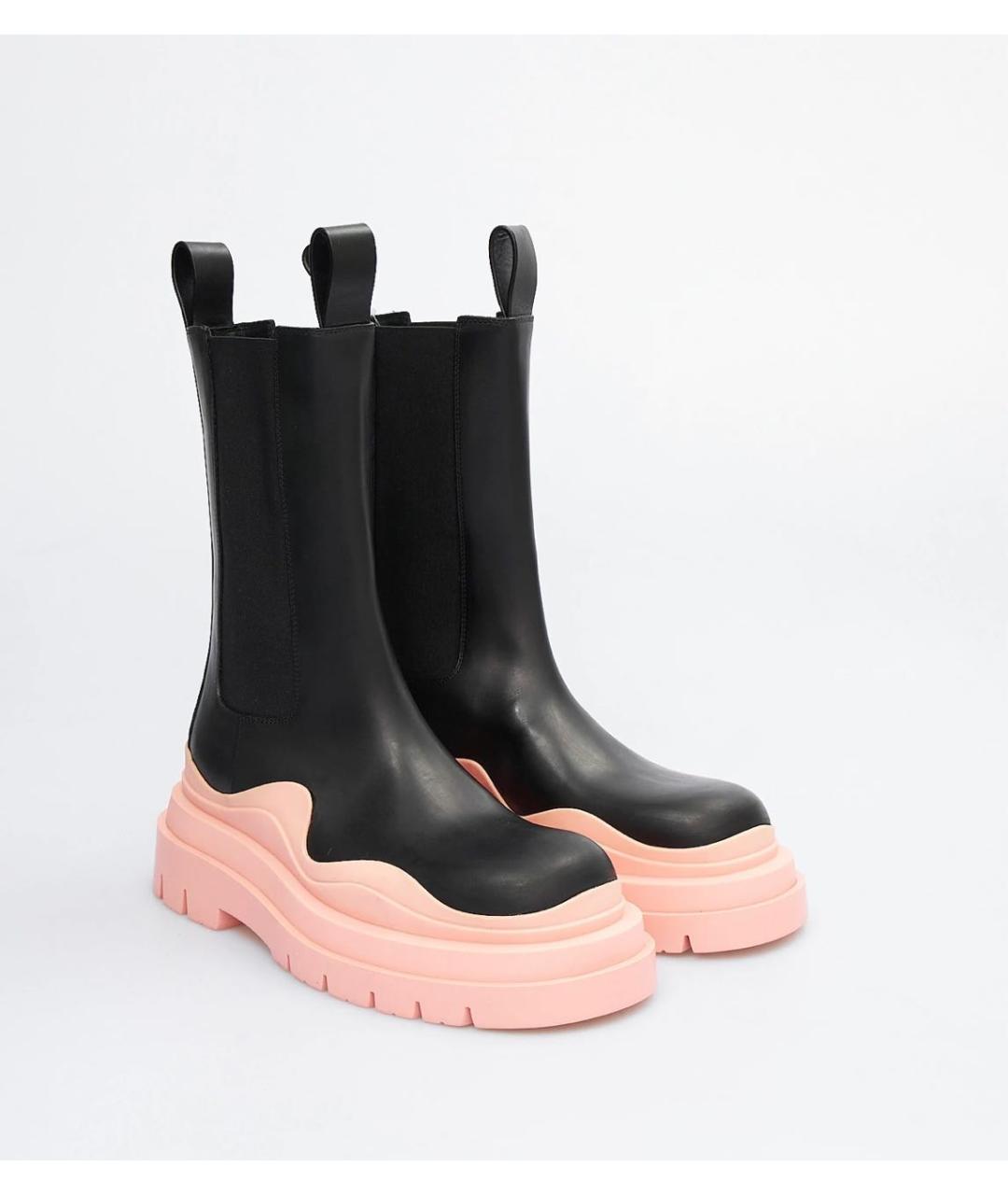 BOTTEGA VENETA Черные кожаные сапоги, фото 2