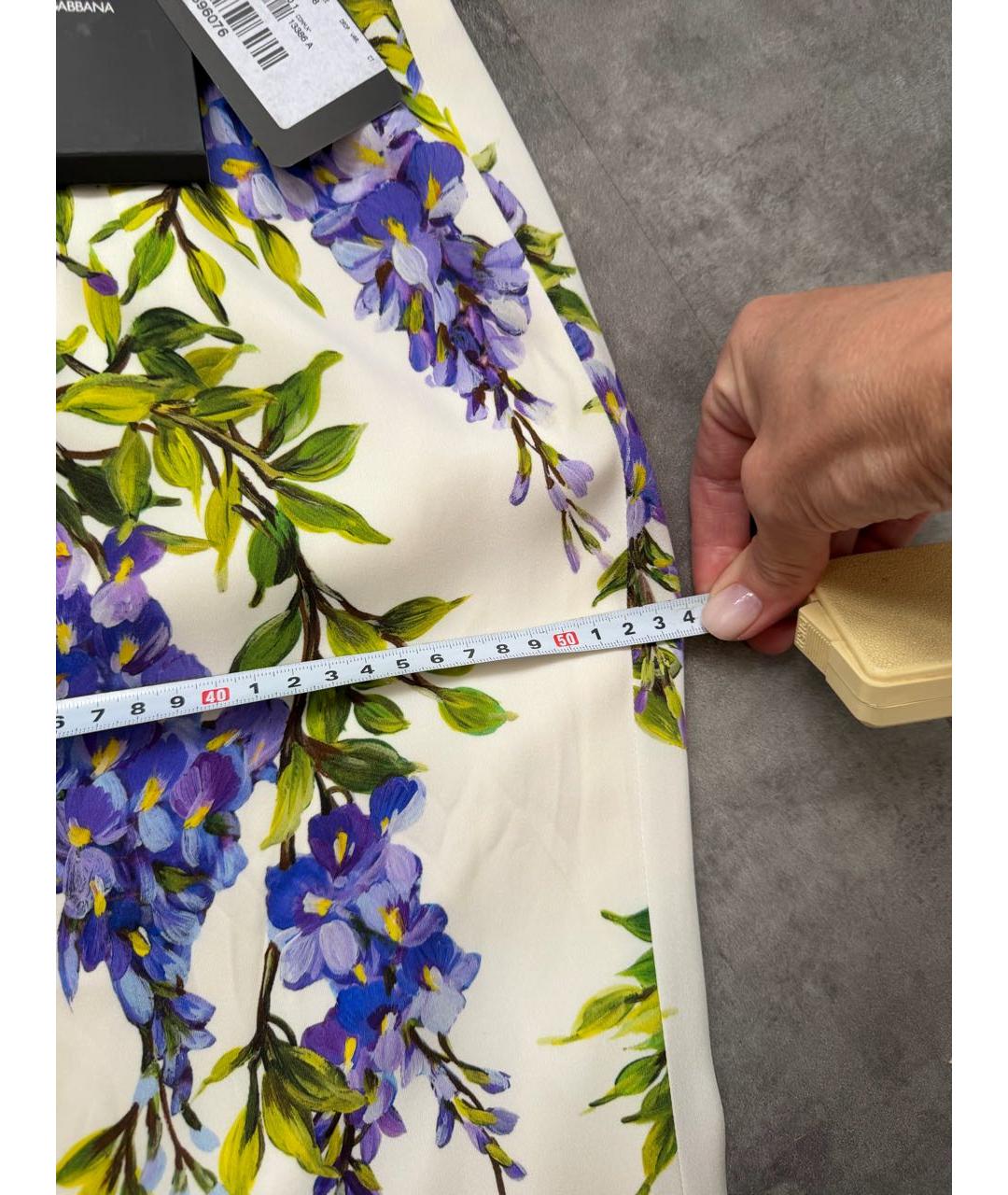 DOLCE&GABBANA Белый шелковый костюм с юбками, фото 2