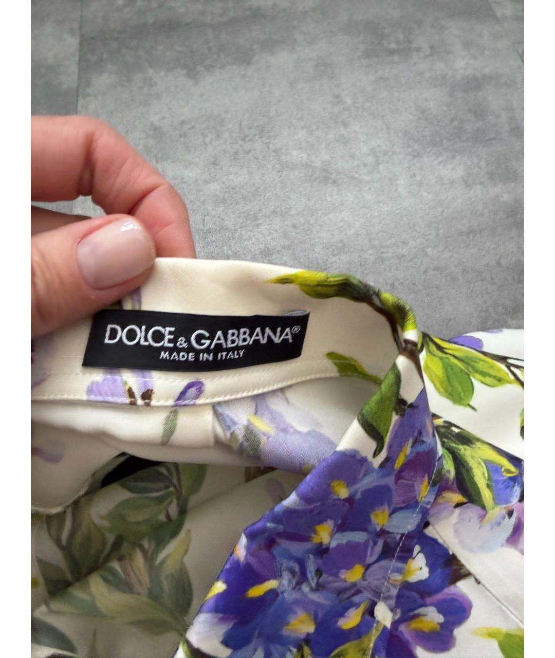 DOLCE&GABBANA Белый шелковый костюм с юбками, фото 5