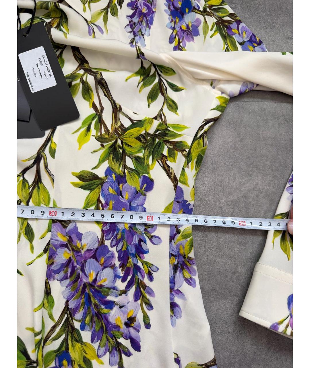 DOLCE&GABBANA Белый шелковый костюм с юбками, фото 7