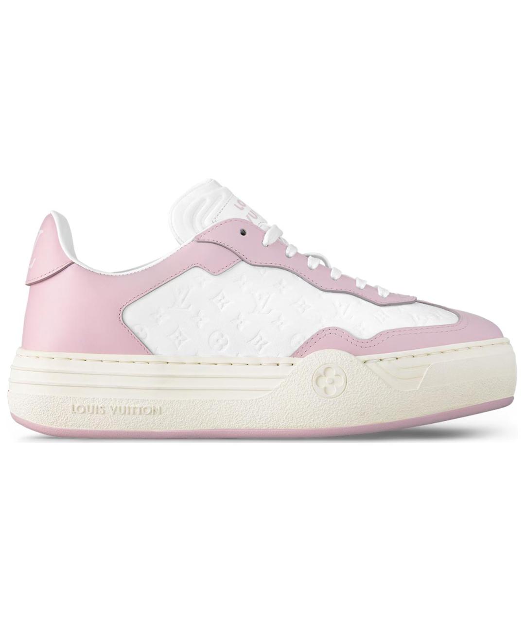 LOUIS VUITTON Белые кожаные кроссовки, фото 1
