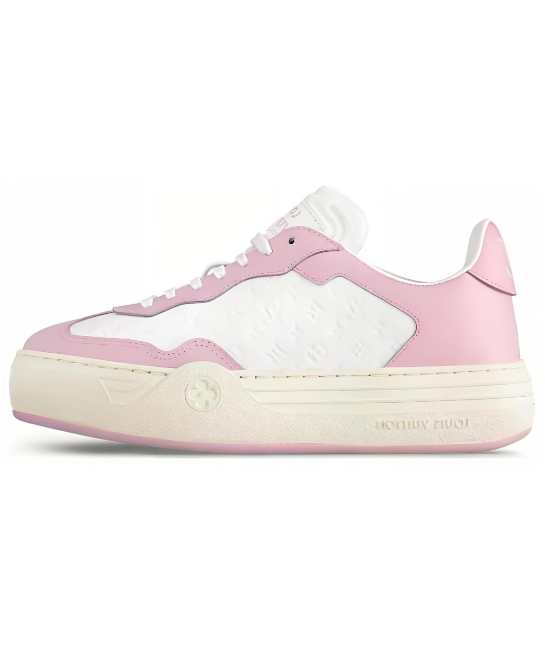 LOUIS VUITTON Белые кожаные кроссовки, фото 2